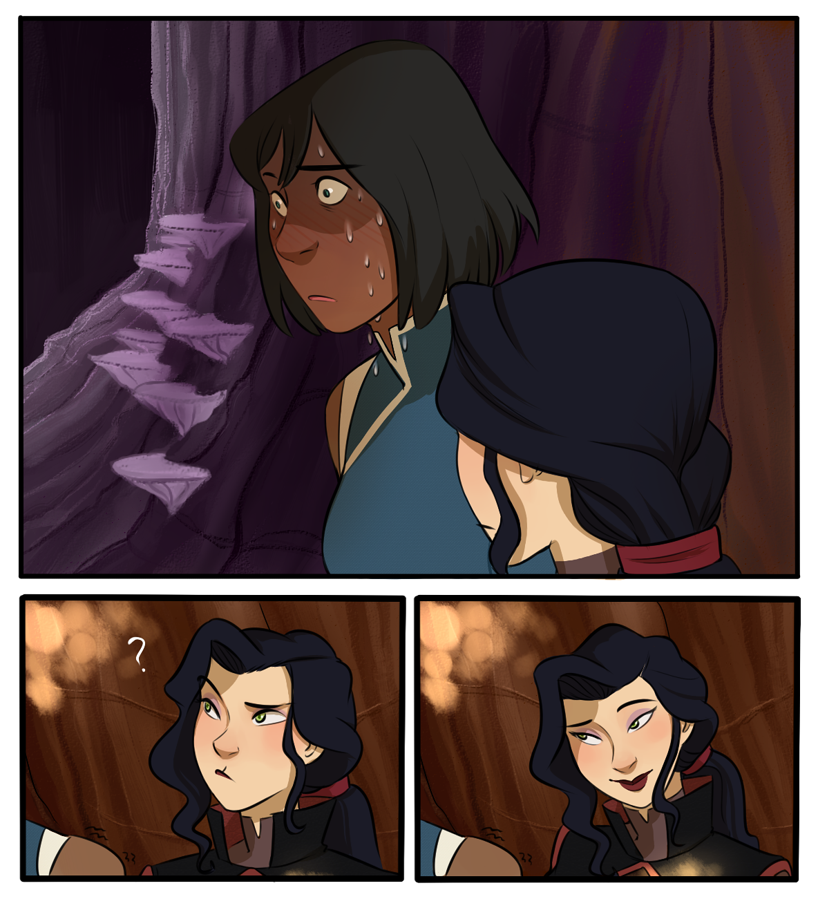 ryuuringo:some korrasami fluffy!they are dorks and I love both of them.