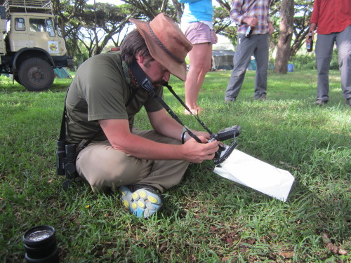 Robert, photographing beetles and exemplifying nerdityNgorongoro Crater Conservation Area, TanzaniaJ