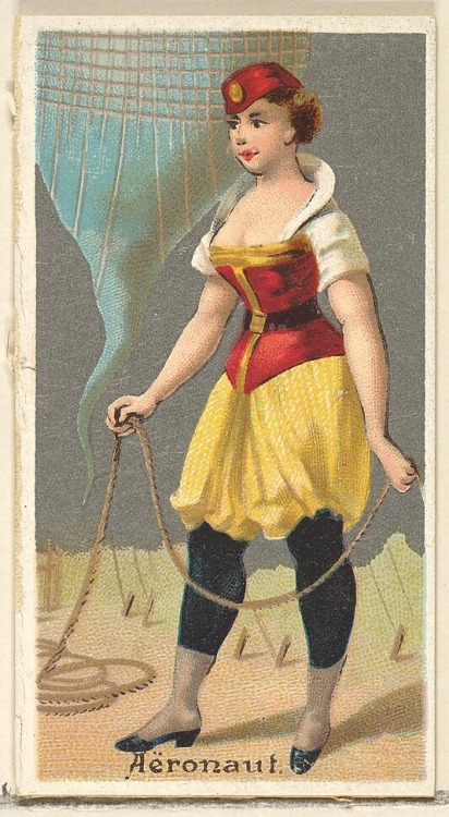 myimaginarybrooklyn:Cigarette cards depicting possible professions for women, circa the 1880s.