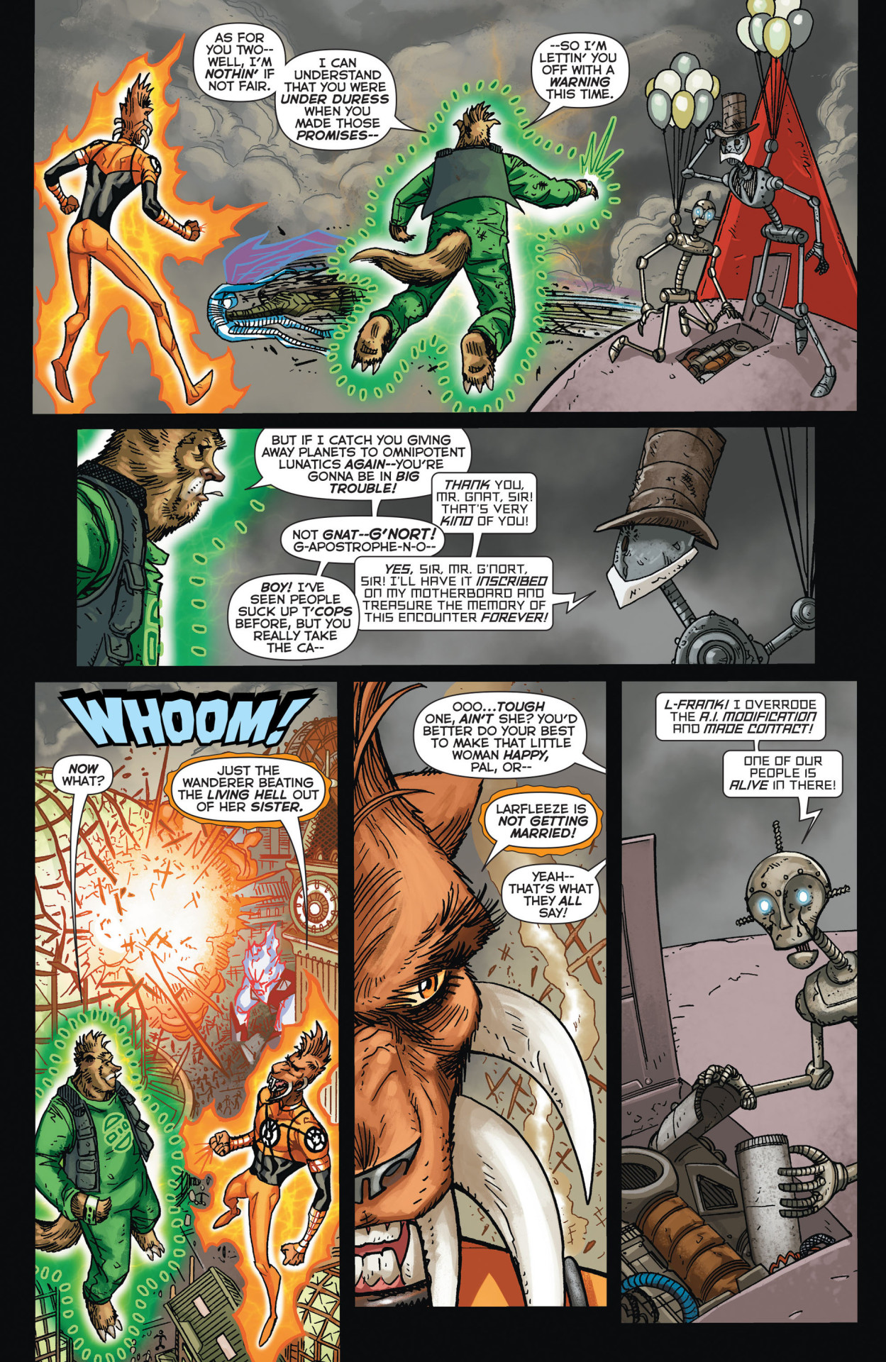 Larfleeze encounters one of the few things in all of existence that for all of his