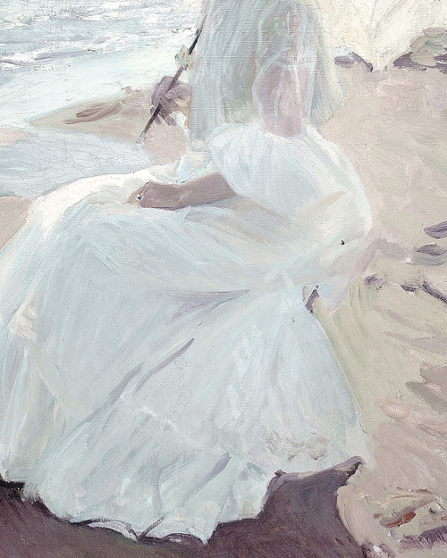 Women Walking On The Beach, Clotilde On The Beach, Joaquin Sorolla Y Bastida (Spanish, 1863 - 1923) 