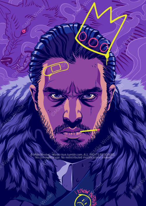 moshi-kun:Jon Snow 14″x20″ - Limited signed and numbered edition of 400.SHOPSTORE - FACEBOOK - TWITT