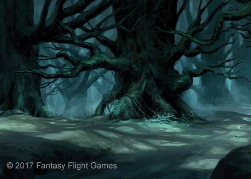 Accursed Forest (and Dark Black Woods!) for Fantasy Flight Games: Lord of the Rings LCG Thanks to Ti