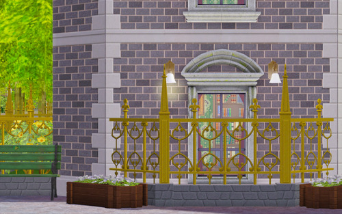 limonaire:The fence from the “Mother Russia” TS3 store set for TS2. Only one colour for now.Credits:
