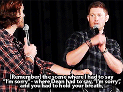 themegalosaurus:  “Time for milking.” Just… wow. Even for Jensen, this is impressively filthy. (Seacon 2016)