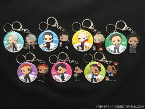 yoimerchandise: YOI x Gift Acrylic Key Holders (Super Comic City 26) & Can Badge Keyrings (Series 2) Original Release Date:May 4th, 2017 (Super Comic City 26) & Late June 2017 (Full release) Featured Characters (10 Total):Viktor, Makkachin, Yuuri,