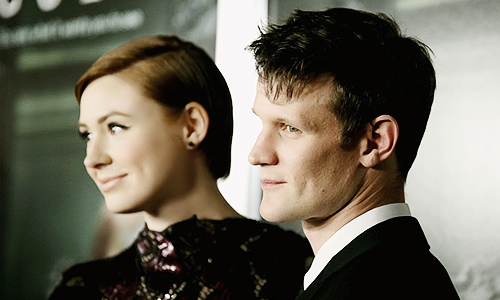 farewell-raggedy-man:  Matt Smith & Karen Gillan arrive at the screening of “Oculus” (April 3, 2014) 