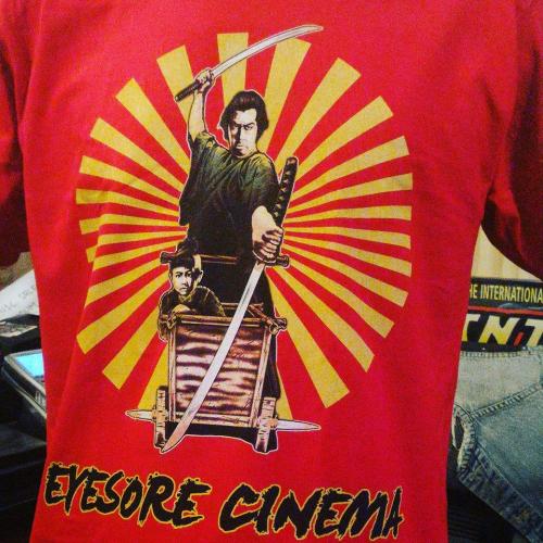 Eyesore Cinema&rsquo;s new T-shirts!!! Custom printed per order!!! Speak up if you want one&