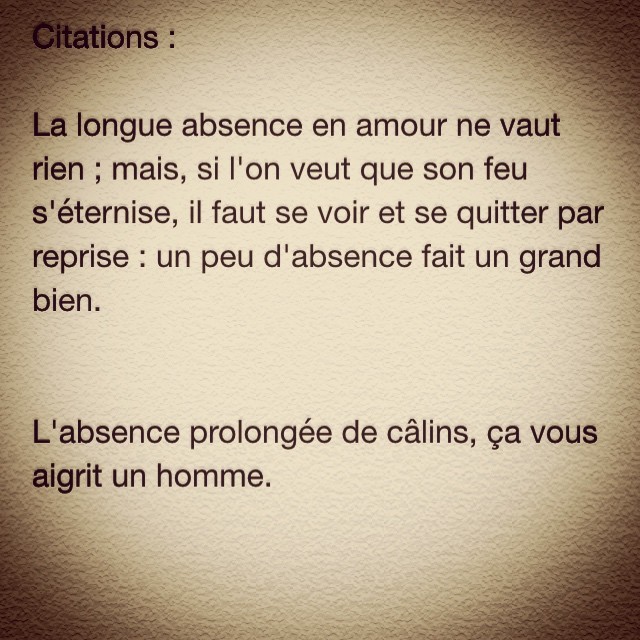 Untitled Phrase Citation Absence Amour Nuit D Ici Peu