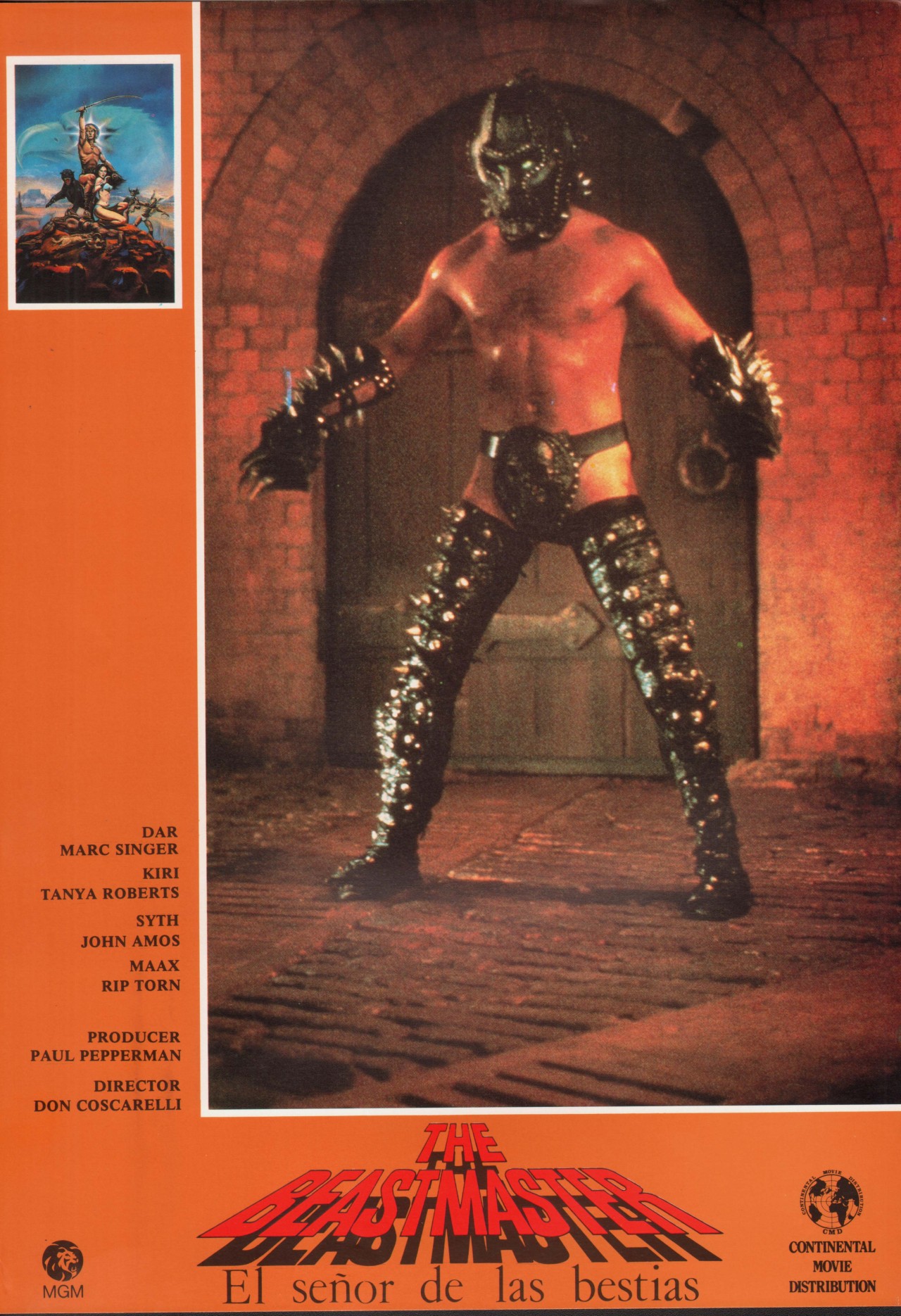 The BeastMaster Lobby Card Movie Poster Marc Singer