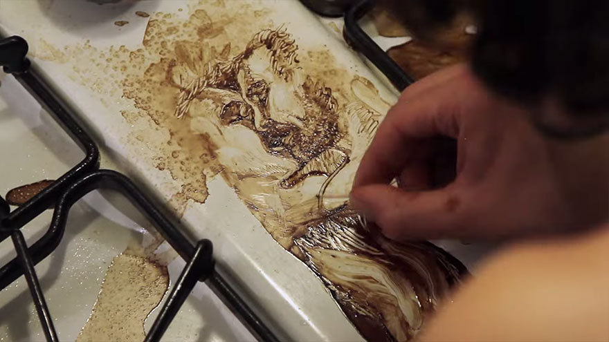 boredpanda:    Art From A Mistake: My Oven-Top Coffee Paintings  