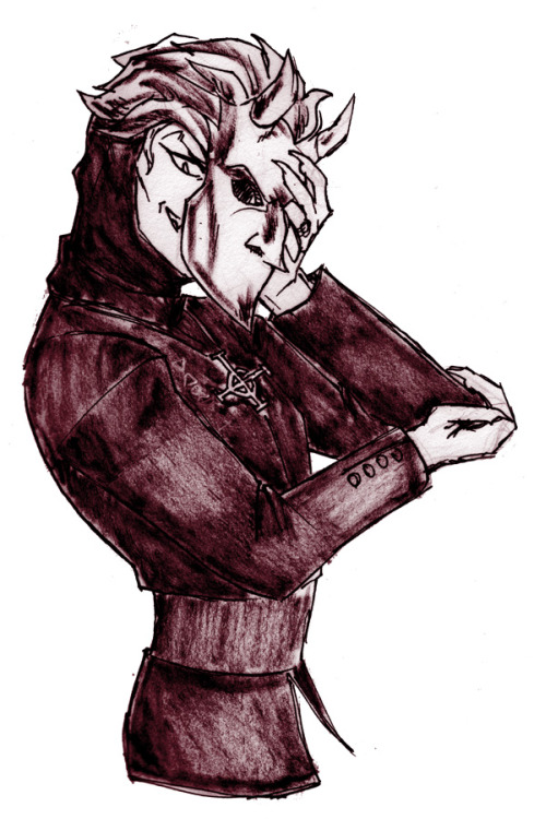 So I’ve drawn Papa Pucci Emeritus before, but @captainbaddecisions drew Dio Ghoul and I CAN’T STOP T