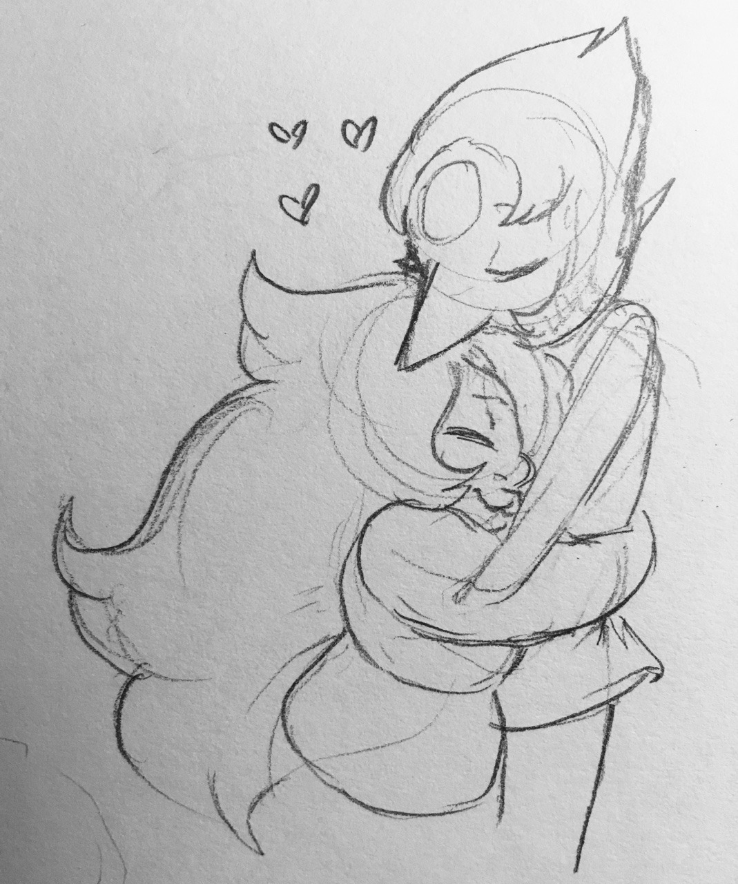 goopy-amethyst: bucketofchum:  Soft Pearlmethyst hug for @blue-at-heart (submit