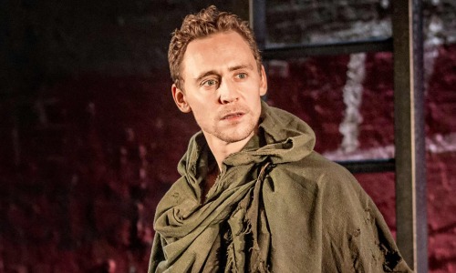 ‘A vessel of blistering rage but tender and vulnerable, too’ … Tom Hiddleston as Coriolanus at the D