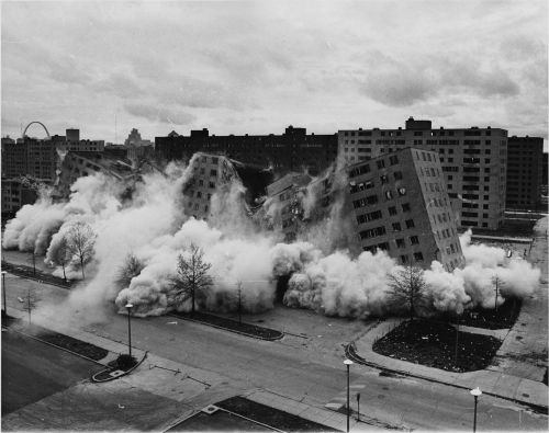 cutbuster:  demolition of pruitt-igoe apartments, adult photos