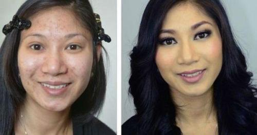 hypeangel:    33 Photos That Show Women Before and After Applying Makeup  