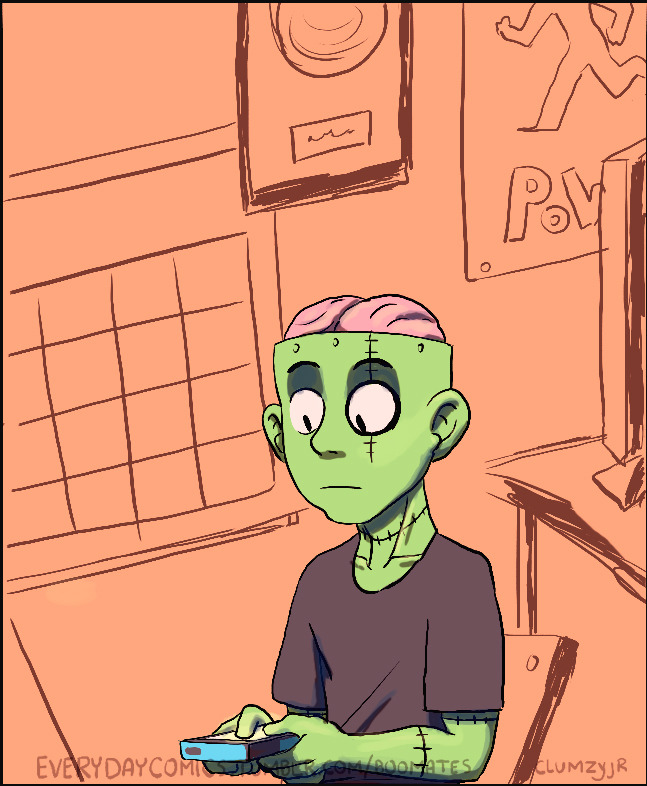 everydaycomics:  &ldquo;…no.&rdquo; Boomates by clumzyjr 
