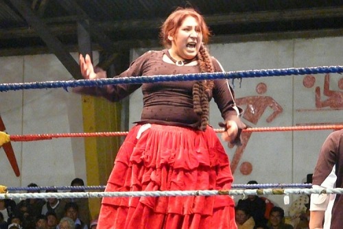 eliciaforever:The Fighting Cholitas, Bolivia’s indigenous petticoat wrestlers