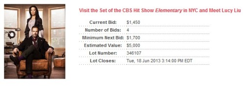 elementarystan:Bid on an Elementary Set Visit or Dinner with Lucy Liu!Proceeds benefit Brooklyn Acad