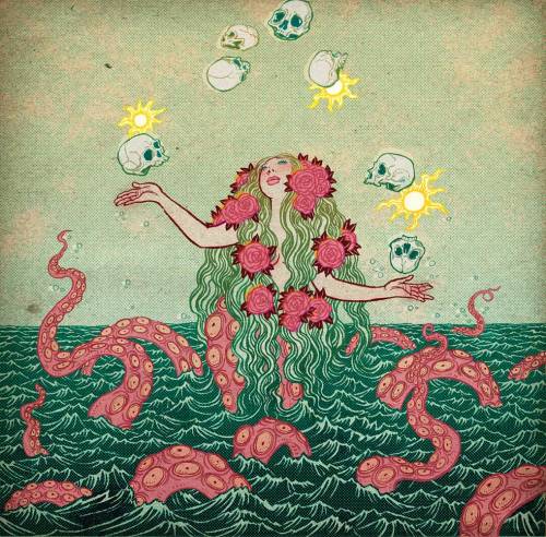 Yuko Shimizu aka 清水裕子 (Japanese, b. 1963, Tokyo, Japan, based NY, USA) - Cover Art for Grateful Dead