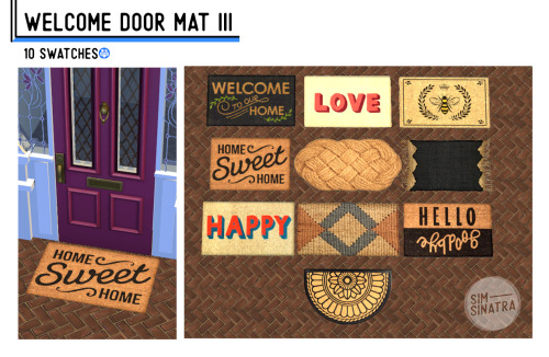 WELCOME DOOR MAT III10 swatches. Needs parenthood.Download without ads ↓Mediafire    