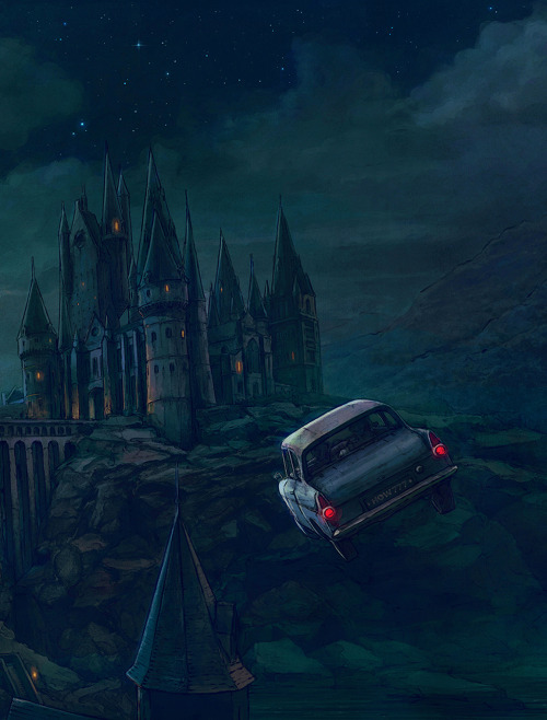 Hogwarts - Harry Potter and the chamber of secrets fanart by Vladislav Pantic