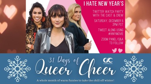 This is your 1 hour warning! The new queer holiday romcom, I Hate New Year’s from tellofilms i