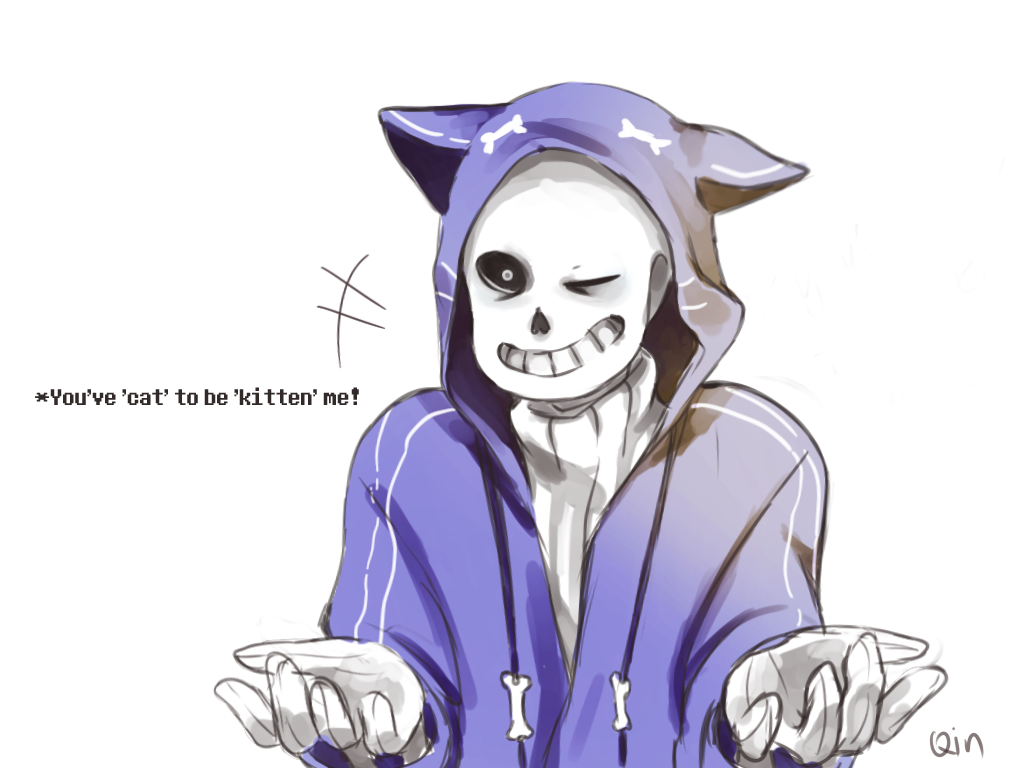 Art Blog Omg Sans Making Cat Puns In A Cat Hoodie