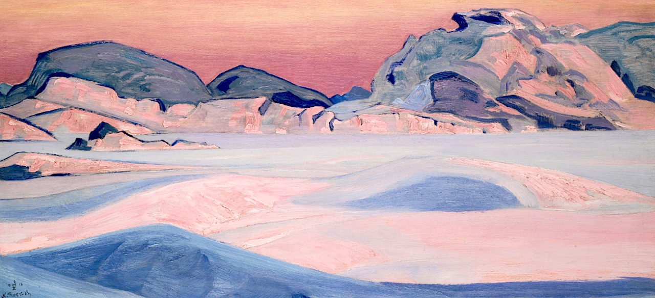bofransson: NIKOLAI KONSTANTINOVICH ROERICH 1874-1947 KARELIA, EVENING SNOW 