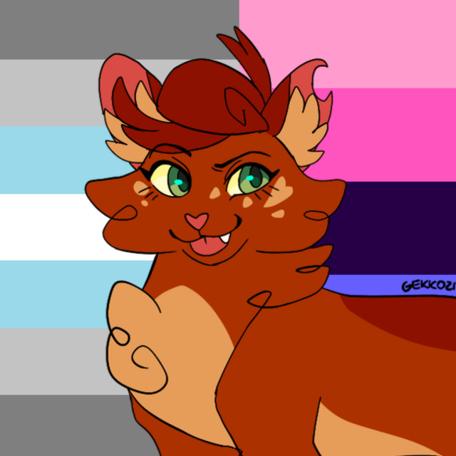 mantis/ark on X: i'm doing warrior cats pride icons on tumblr, this'll be  a thread of them all as i do them my tumblr is @ sootslash if you want to  request