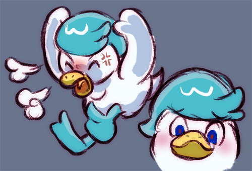 Doodles doodles.My spin on the new Pokemon ScartletViolet trainer + Quaxly Duck. 