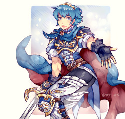 tecchen:  hey i drew marth after not drawing