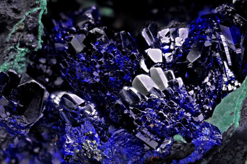 hematitehearts - Azurite with MalachiteLocality - Bou Bekker,...