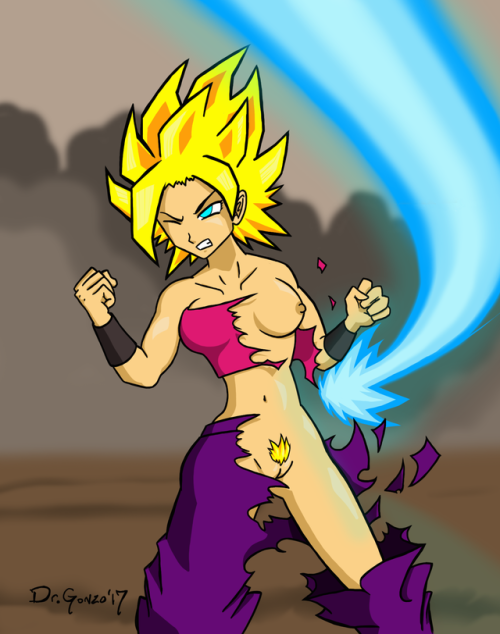 Caulifla learning to dodge. (with SSJ pubes) porn pictures