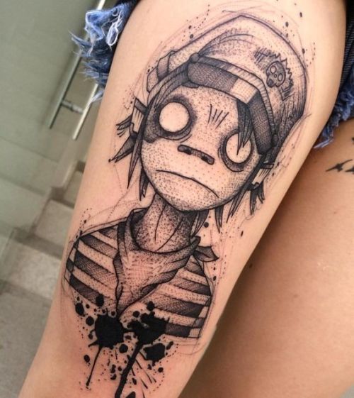 gorillaz in Tattoos  Search in 13M Tattoos Now  Tattoodo