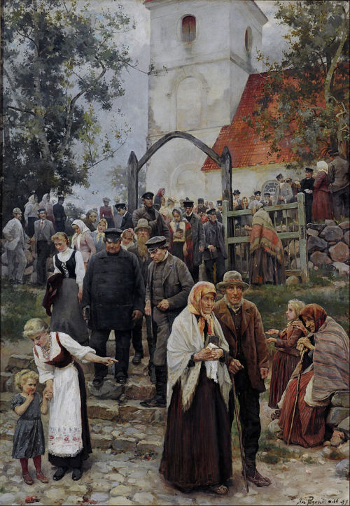 Janis Rozentāls, After Church, 1894