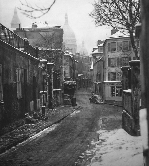 czarnika:Montmartre Paris 1950s Photo: Patrice Molinard