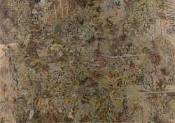 thunderstruck9:  Stefan Kürten (German, b. 1962), Partir ou Mourir [Leave or Die], 2008. Oil and pigmented gesso on linen, 190 x 270 cm