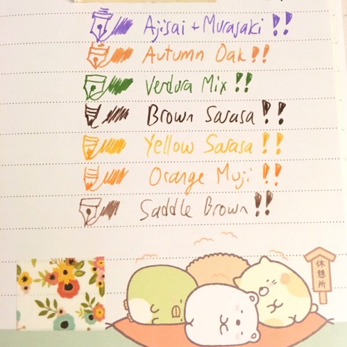 not-a-robbery: misc. OW draws for orders, mixing inks, and fall pen &amp; ink lineup~!
