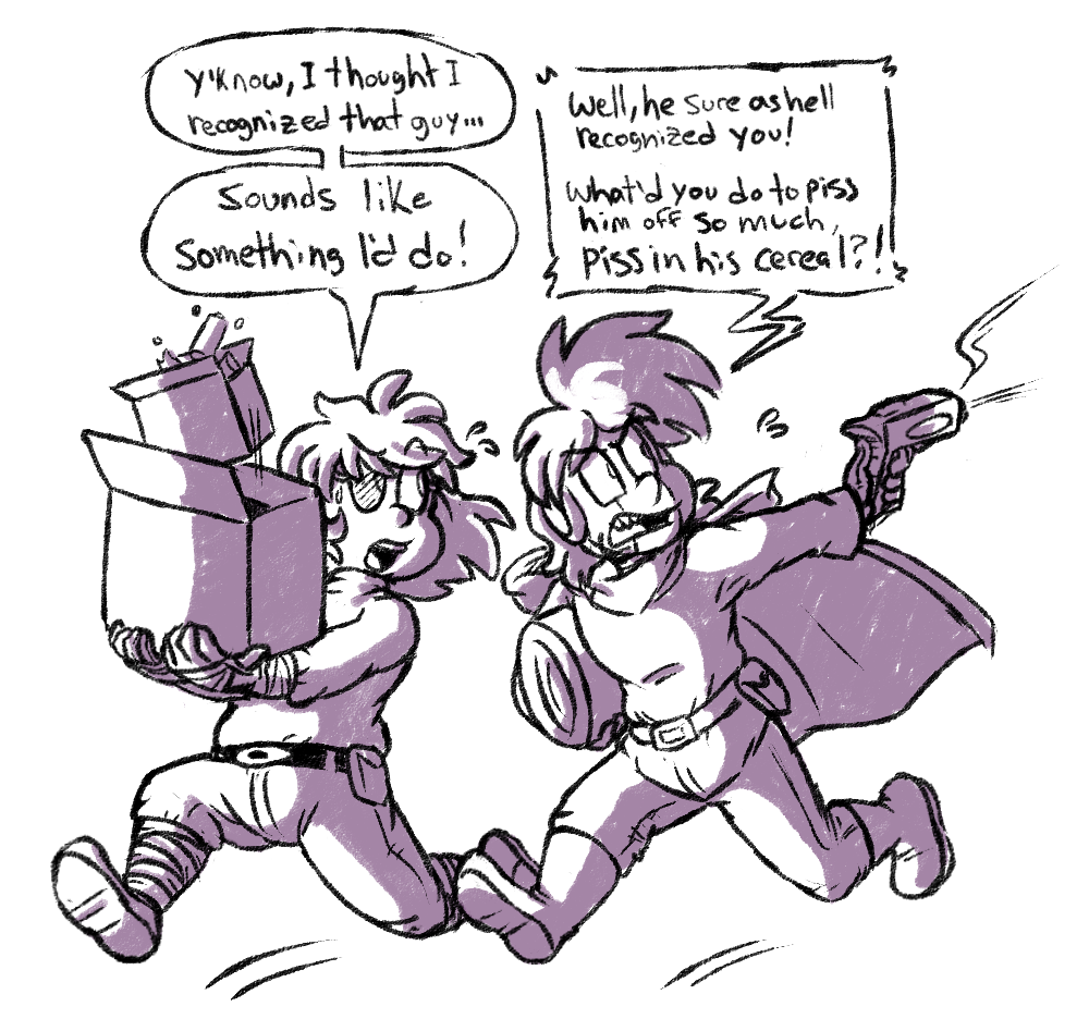 fiztheancient:  misadventures in scrounging for supplies didnt draw their goggles