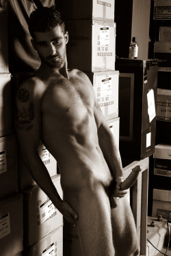 cutrobin:  http://indianatractorboy.tumblr.com/  Time to do some &ldquo;work&rdquo; in the stockroom.