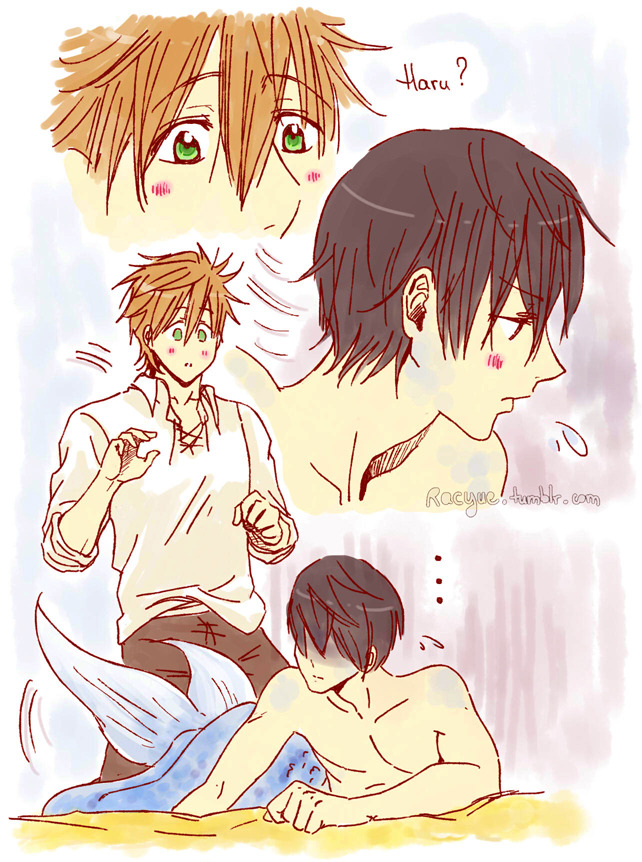 racyue:  The Little MerHaru-chan (part 8) ! Haru-chan found the best home he