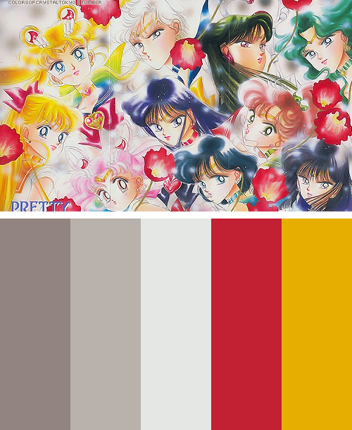 Sailor Moon Inspired Color Palettes » Palette #72 Version 1 OriginalColors Left to Right#91837F#B8B1