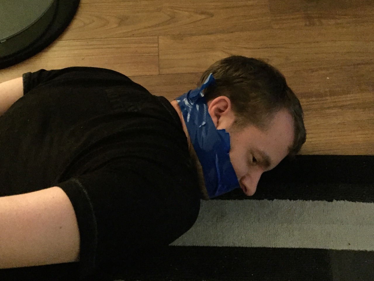 sockgagged32:  Had another great experience with a friend! Ropes were very tight,