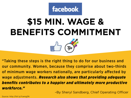 think-progress: Facebook Expands Employee Benefits To Janitors, Cooks And Support StaffFacebook issu