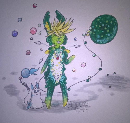 Drawing Of My Farble Ato~ He Is A Real Cutie And I Love Him! The Fluff Ball Next To Him Is Fraya His