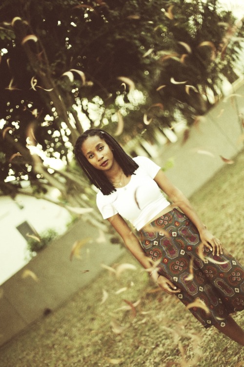 blackfashion: Model - Akua Kwakwa Pants and dress - Made by model Photographer - nana-shutter Shoes 