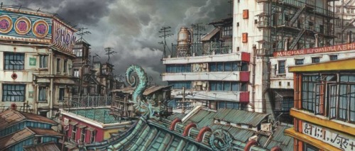ekugen:Some backgrounds of Tekkon Kinkreet