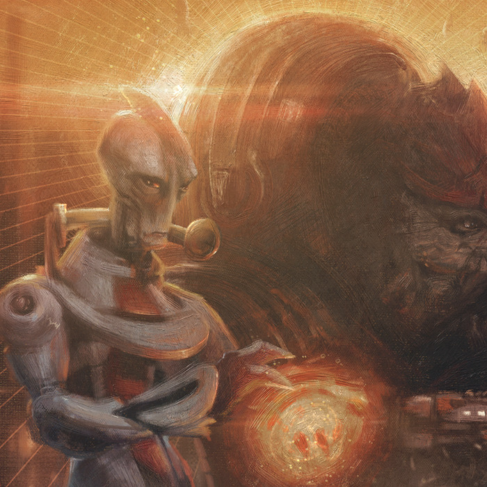 samspratt:  &ldquo;Mass Effect Saga&rdquo; - Illustration for Bioware by