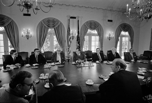 #Nixon50 #OTD 9/10/1971 President Nixon met with labor union representatives to discuss possible act